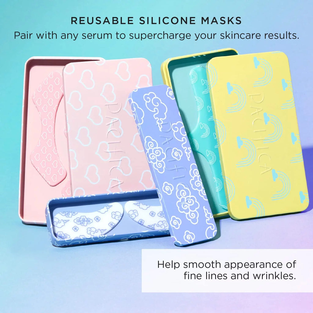 Pacifica Beauty | Reusable Lip Line Mask | 100% Silicone | Vacuum Seal & Lifting Effect | Minimize Fine Lines + Wrinkles | Pair With Serum | Storage Tin Included | Vegan + Cruelty Free