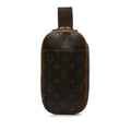 Pre-Owned Authenticated Louis Vuitton Monogram Pochette Gange Canvas Brown Crossbody Bag Unisex (Good)