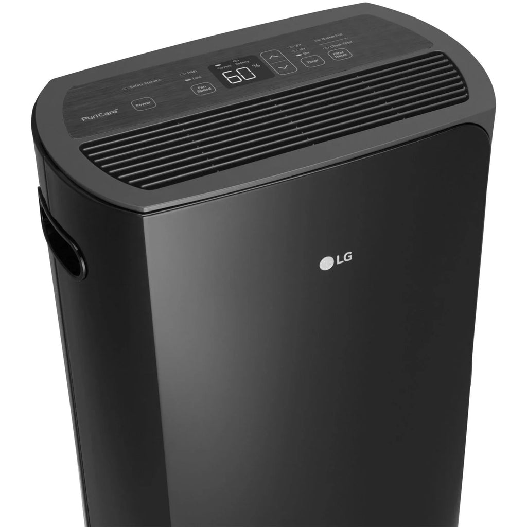 Restored PuriCare 2019 Energy Star 50-Pint Dehumidifier in Ebony (Refurbished)