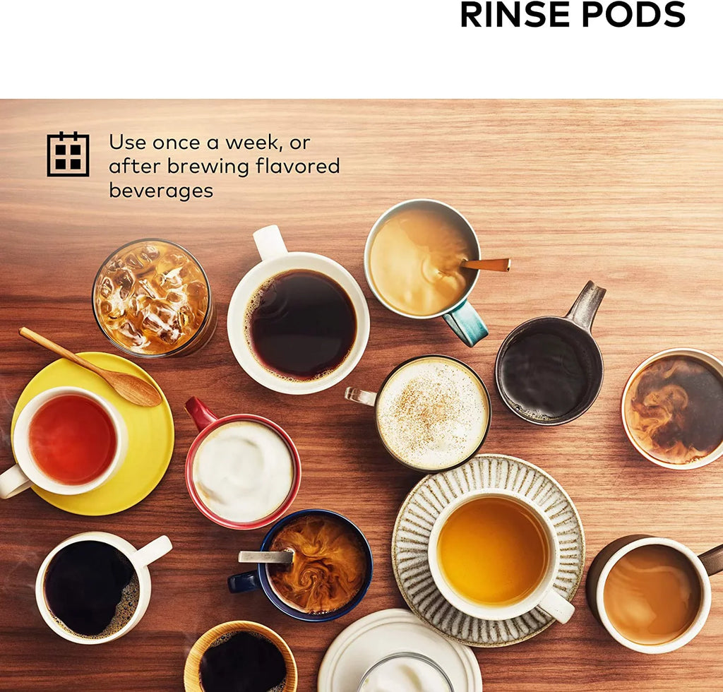 Rinse Pods, Reduces Flavor Carry Over, Compatible with Classic/1.0 & 2.0 K-Cup Pod Coffee Makers, 10 Count (Pack of 6)