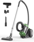 Vacuum Cleaner, High Suction Canister Vacuum Cleaner, 1200W Adjustable Suction Power, Bagless Canister Vacuum Cleaner, Easy-to-Clean Dust Container for Home, Cars,Hard Floors, Carpets, Pet Hair