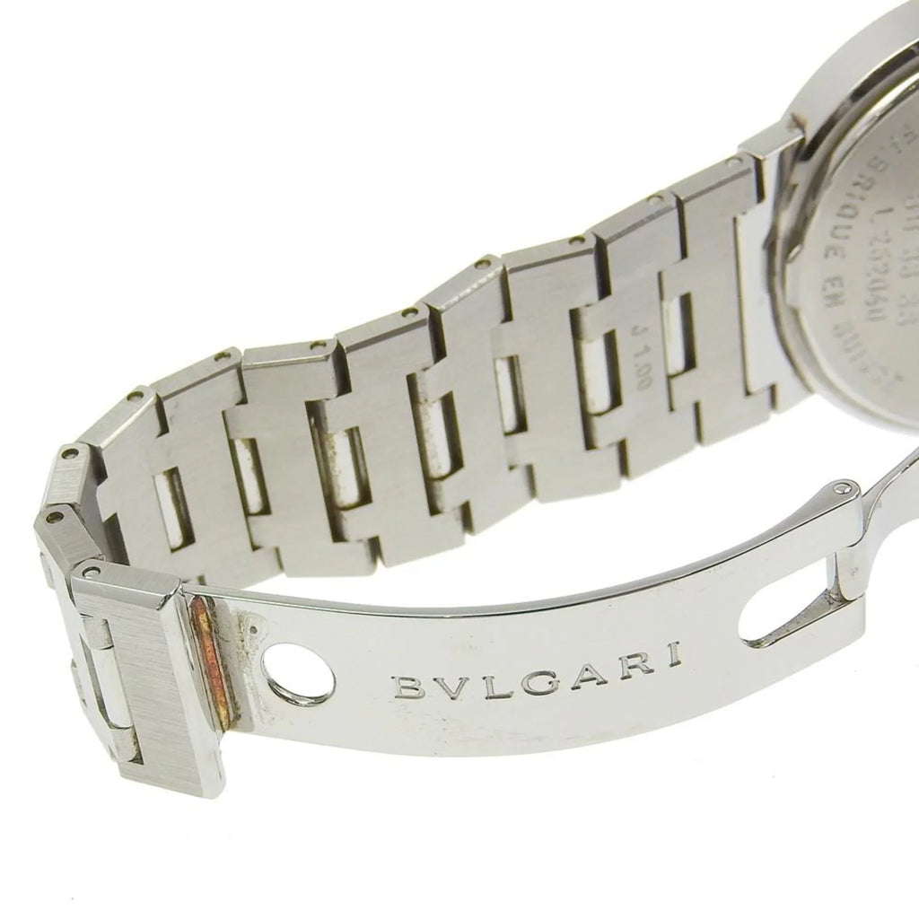 Pre-Owned Bvari BVARI Watch BB33SS Stainless Steel Quartz Analog Display Jet Dial Buari Men's I220823033 (Fair)