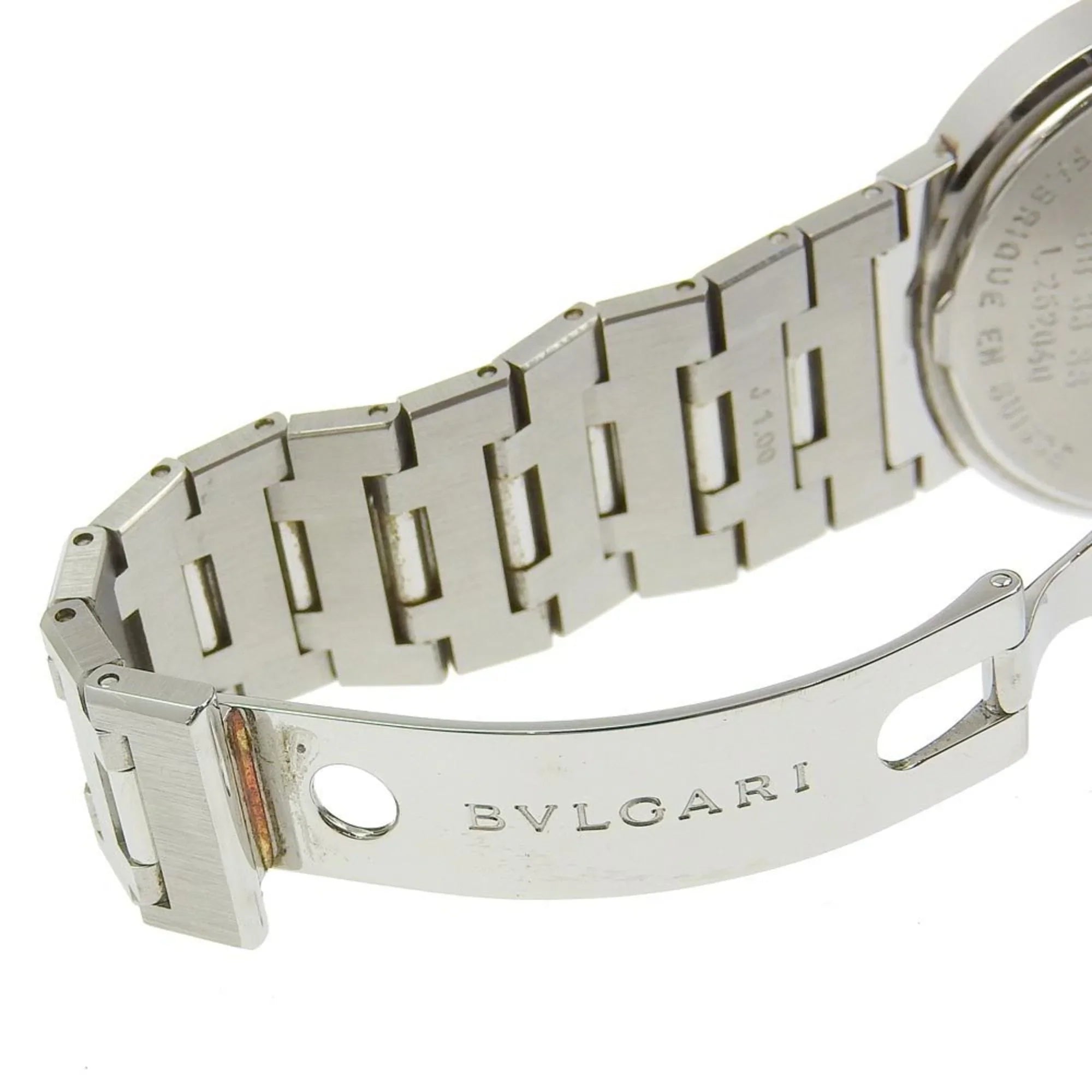 Pre-Owned Bvari BVARI Watch BB33SS Stainless Steel Quartz Analog Display Jet Dial Buari Men's I220823033 (Fair)