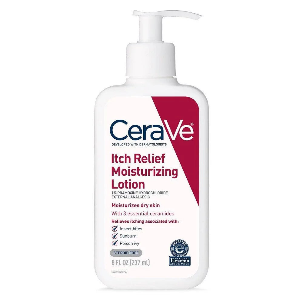 CeraVe Itch Relief Moisturizing Lotion 8 oz (Pack of 3)