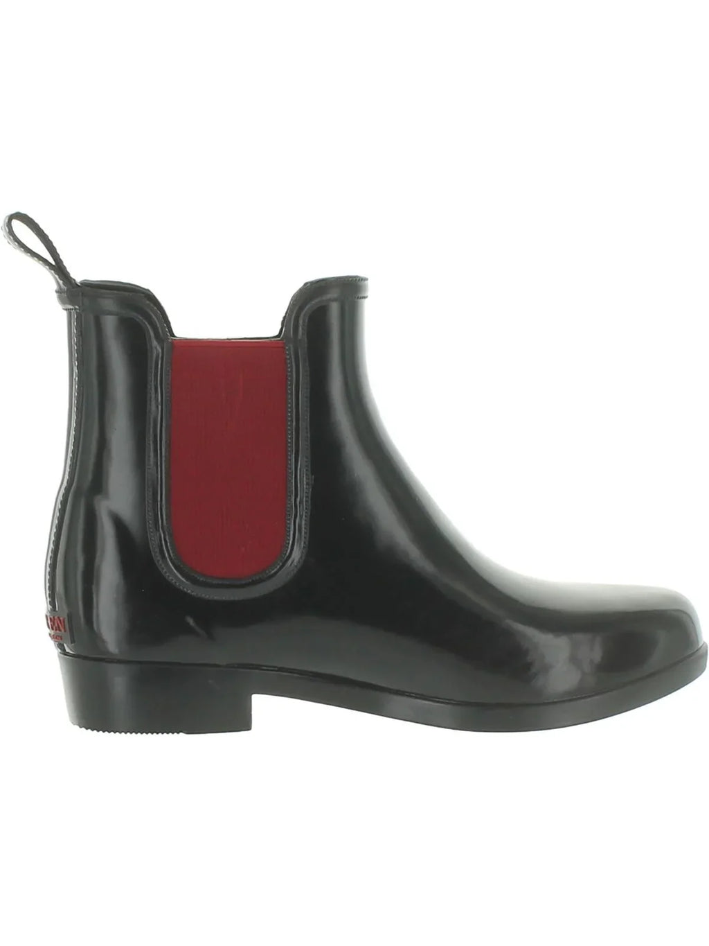 LAUREN RALPH LAUREN Womens Jet Pull Tab Logo Removable Insole Goring Tally Round Toe Block Heel Rain Boots 6 B