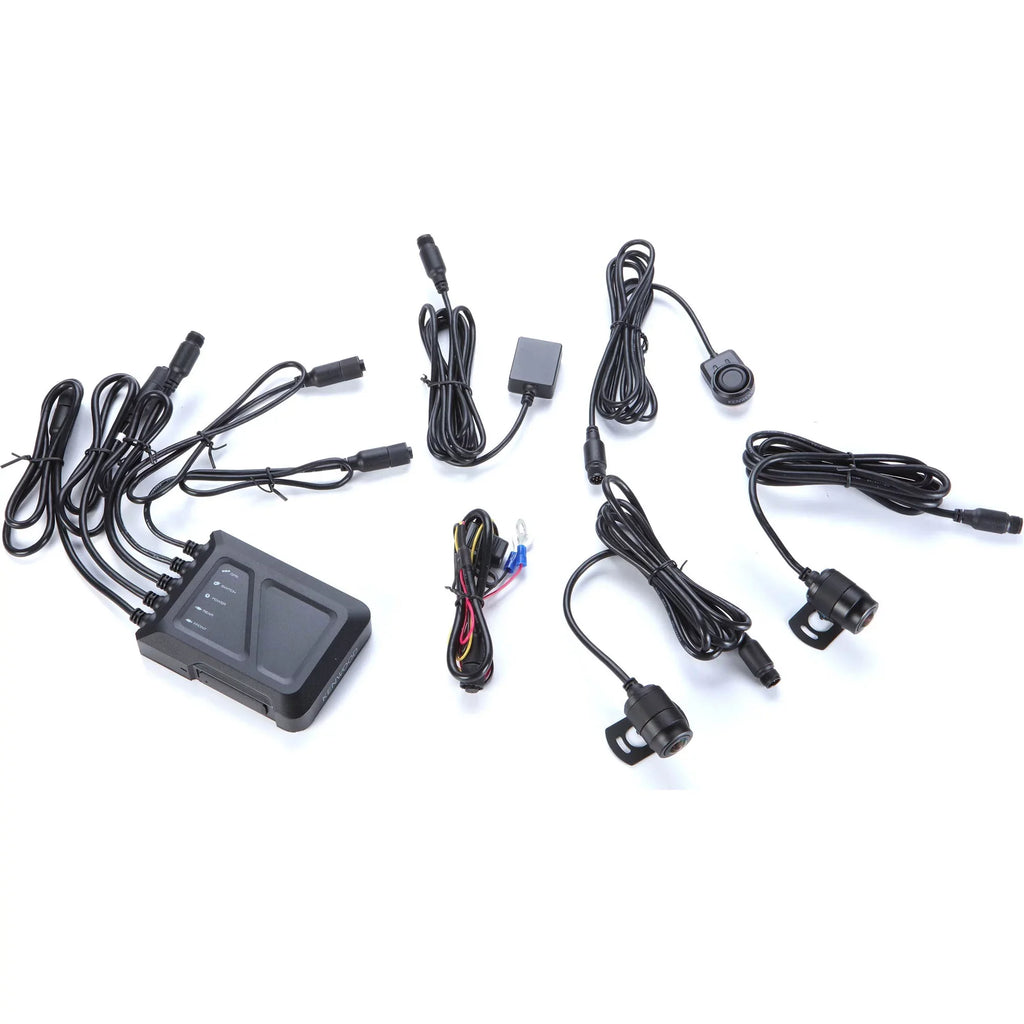 Kenwood STZ-RF200WD Motorsports HD Dash Cam with GPS and Rear-View Camera with a Kenwood STZ-RFCC100 optional 3.3ft (1m) camera extension cable