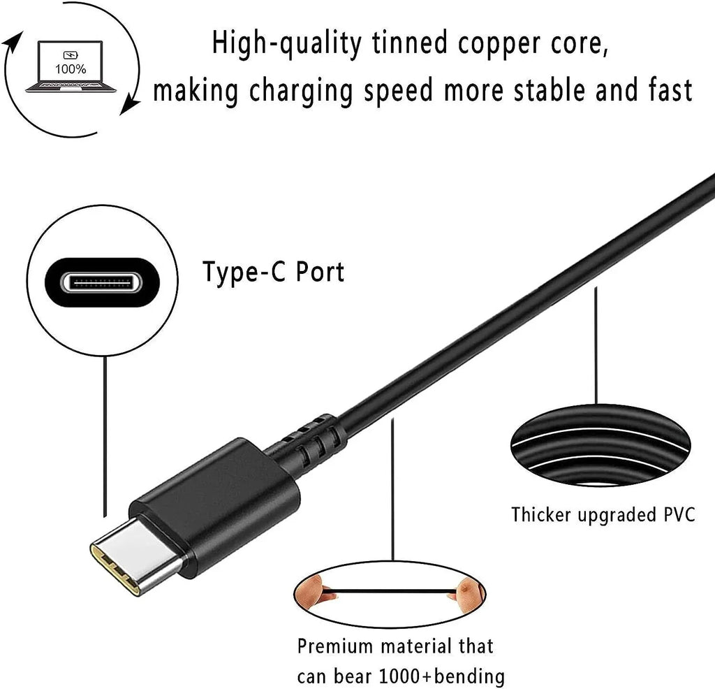 AMSK POWER AC Adapter for Latitude 5330 5400 5401 5410 5411 Laptop Charger 90W Type-C