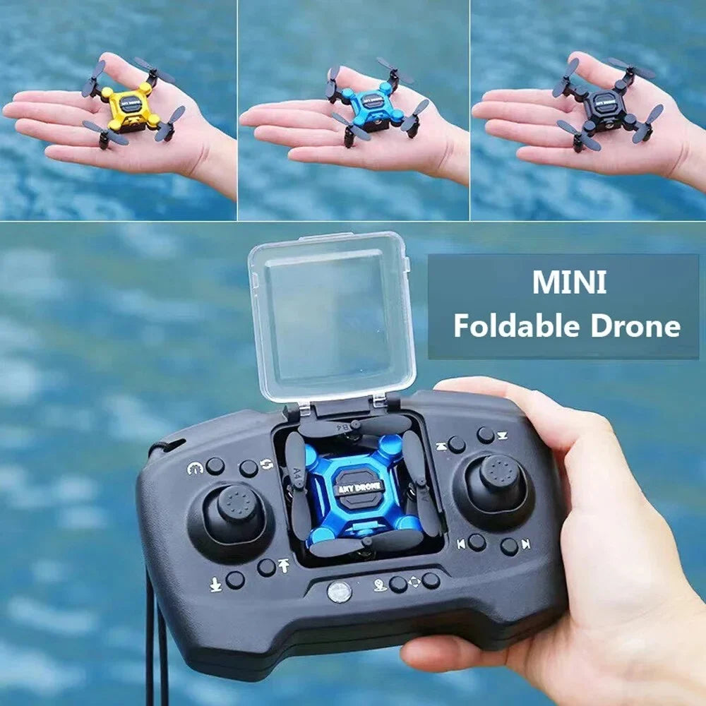 K04 Mini Drone for Kids, RC Quadcopter HD Camera 360° Flip Headless Drones Foldable RC Aircraft One Key Land Auto Hovering Suitable for Beginners Toys Gift