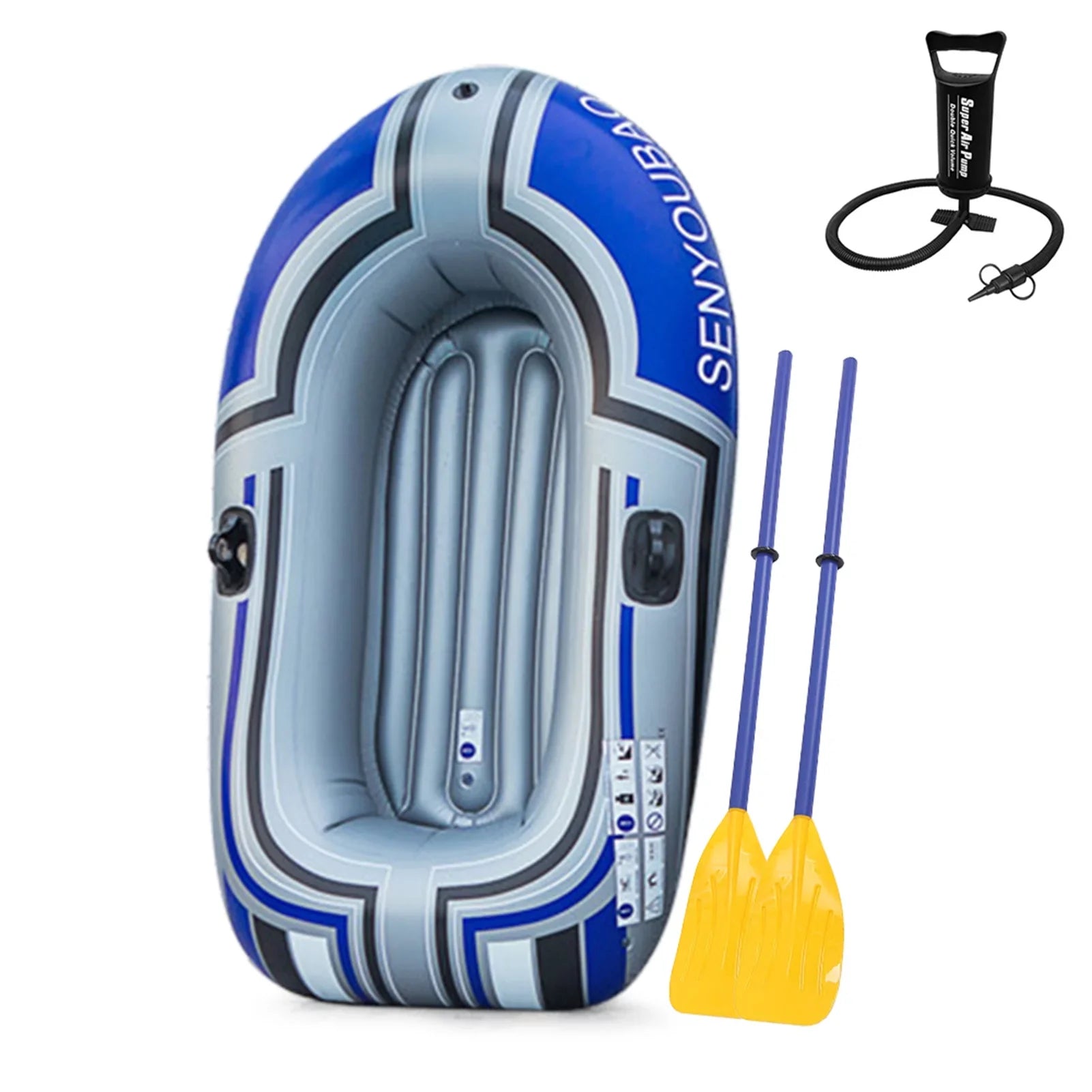 Tomshine Inflatable Boat Inflatable Rafts Portable Thicken Polyvinyl Chloride Boat with Air Pump Paddle