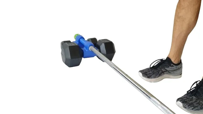 DUALBELL Superset Dumbbell to Barbell Adapters- Converts dumbbells for use on 1" Size bar (up to 100 lb dumbbell, 2 Pair, 2 Spacers)