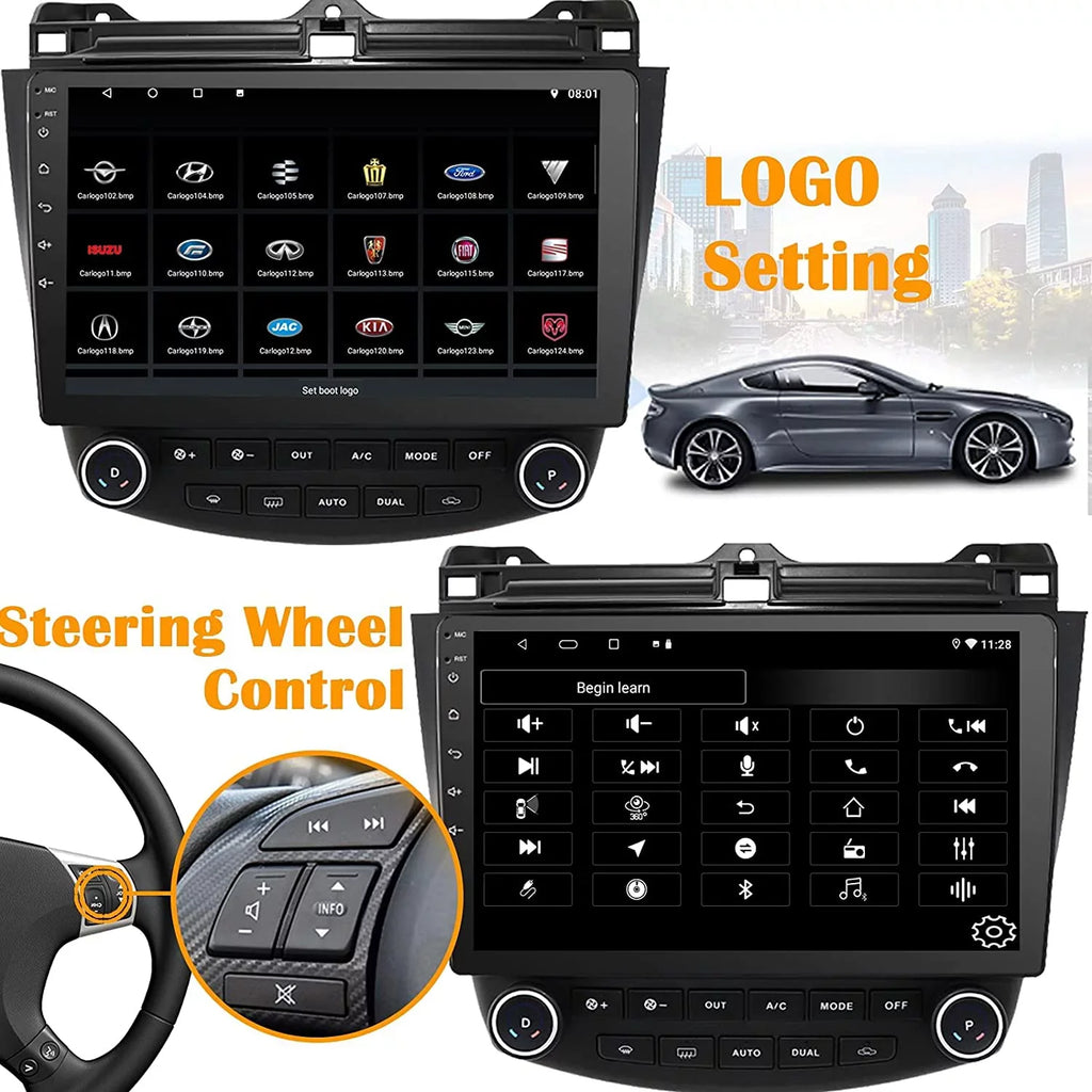 Binize Car Stereo Featuring CarPlay&Android Auto 10 Inch Android10 for Honda Accord 7th 2003 2004 2005 2006 2007
