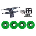 LONGBOARD Package CORE 6.0 TRUCKS 70mm 78a GREEN STALKERS BIGFOOT WHEELS