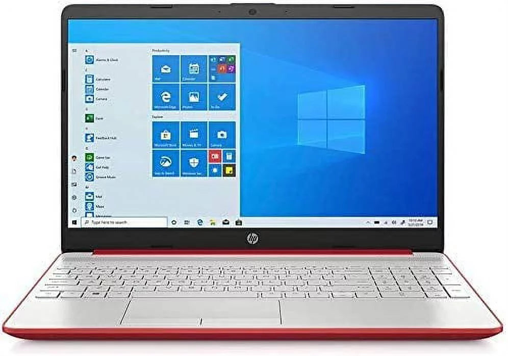 2021 15.6" HD WLED Laptop, Pentium Gold 6405U Processor, 4GB RAM, 128GB SSD, HDMI, Webcam, UHD Graphics 605, Bluetooth, Wi-Fi, Windows 10 S, Red, W/ MD Accessories