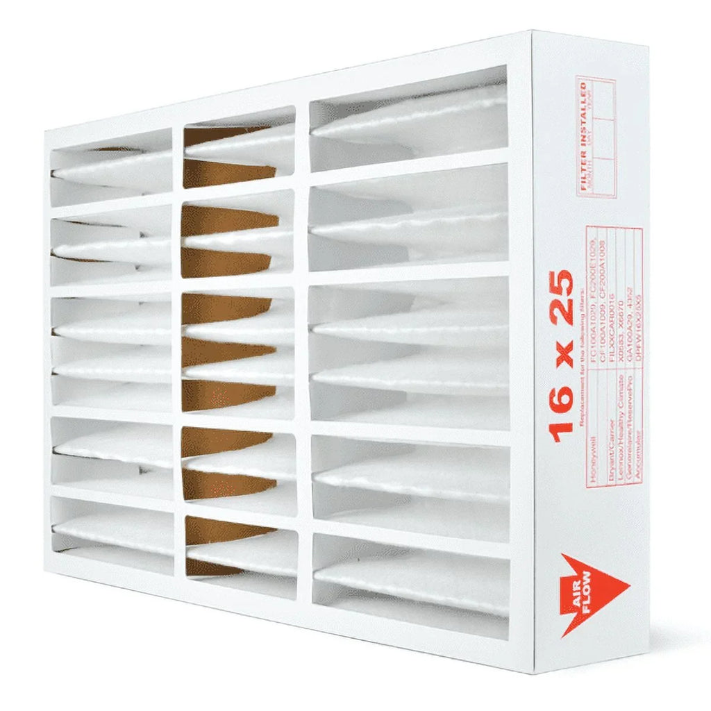 AIRx Filters 16x25x5 MERV 13 HVAC AC Furnace Air Filter Replacement for Bryant Carrier CARF8250606 FILBBCAR0016, Health 2-Pack, Made in the USA