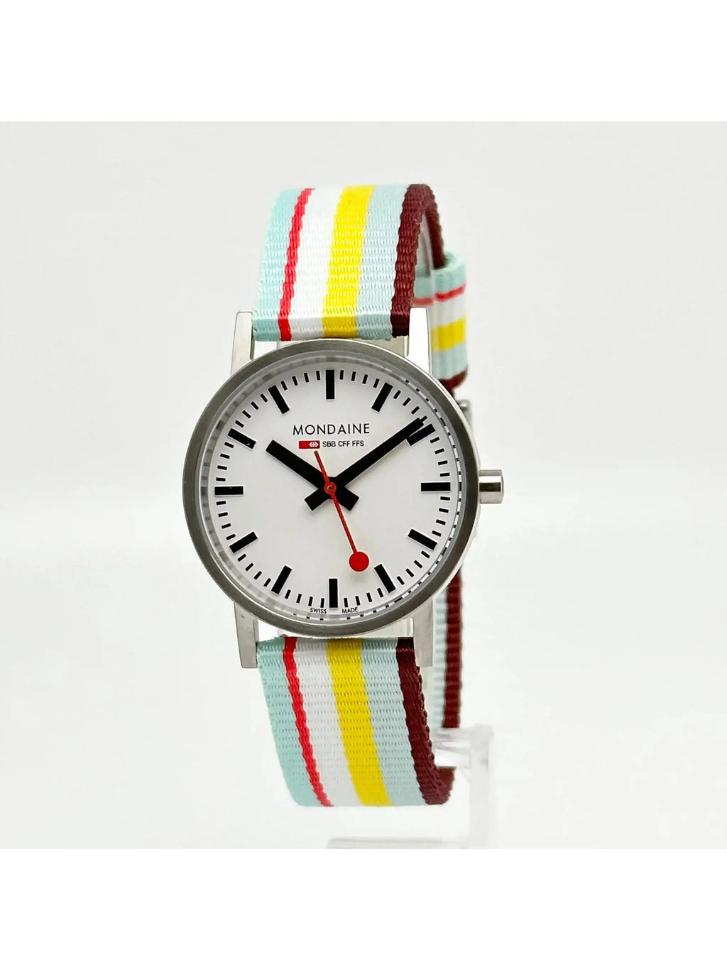Mondain Swiss Railways Steel 30mm White Dial Ladies Watch A660.30360.16SBK