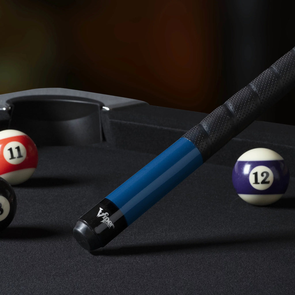 Viper Sure Grip Pro 58" Billiard/Pool Cue, 2 Piece, Blue, 19 Ounce