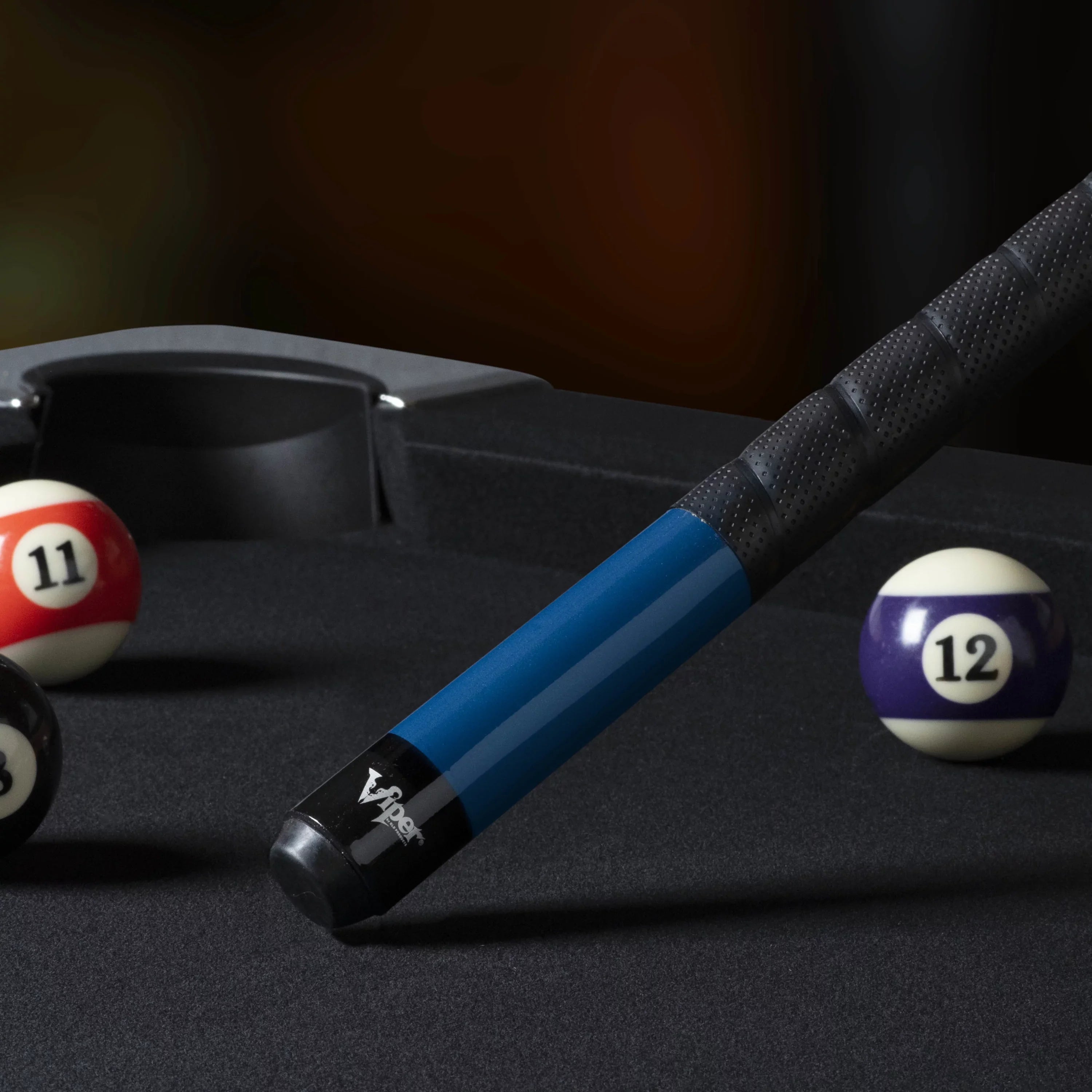 Viper Sure Grip Pro 58" Billiard/Pool Cue, 2 Piece, Blue, 19 Ounce