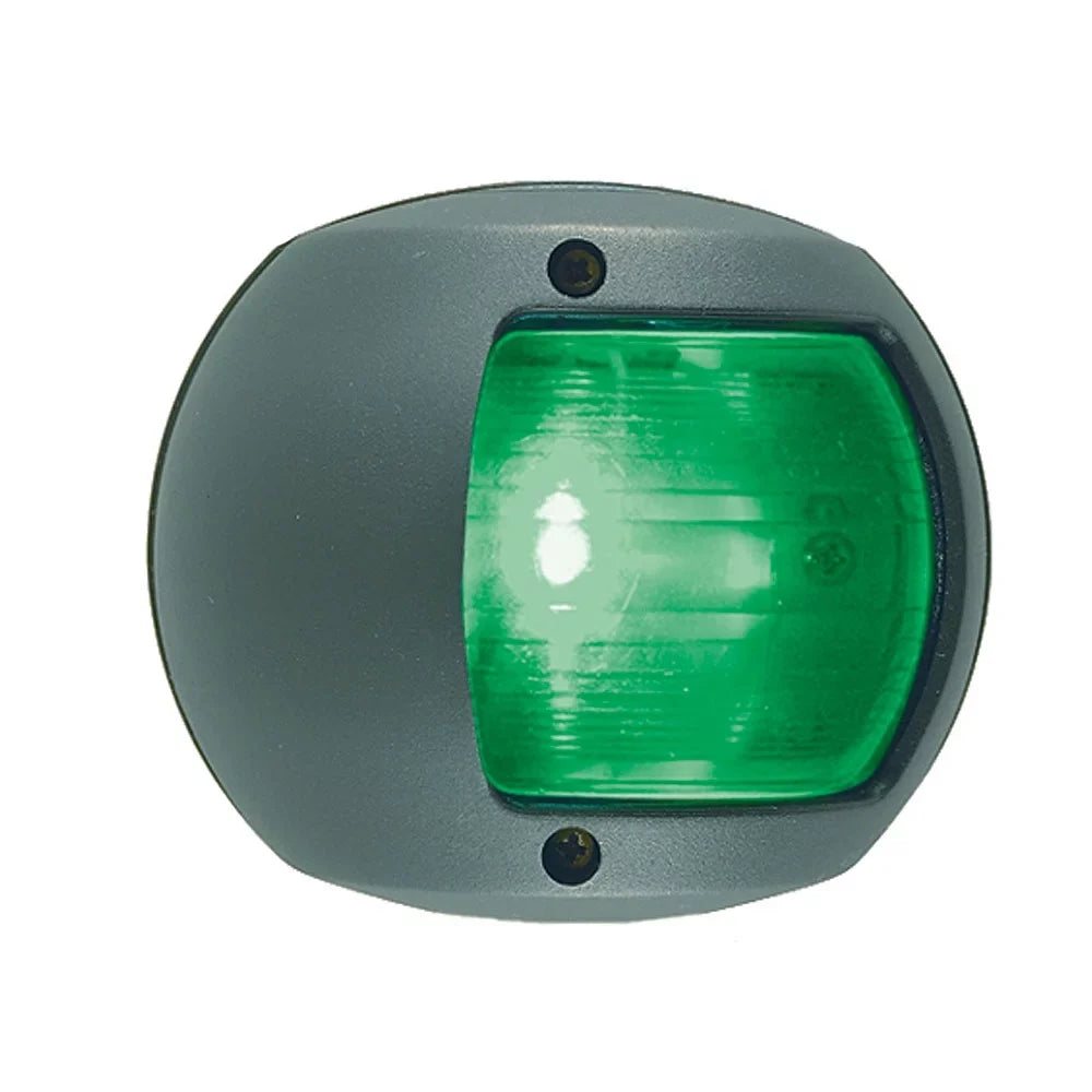 Perko LED Side Light - Green - 12v - Ebony Plastic Housing - 0170BSDDP3