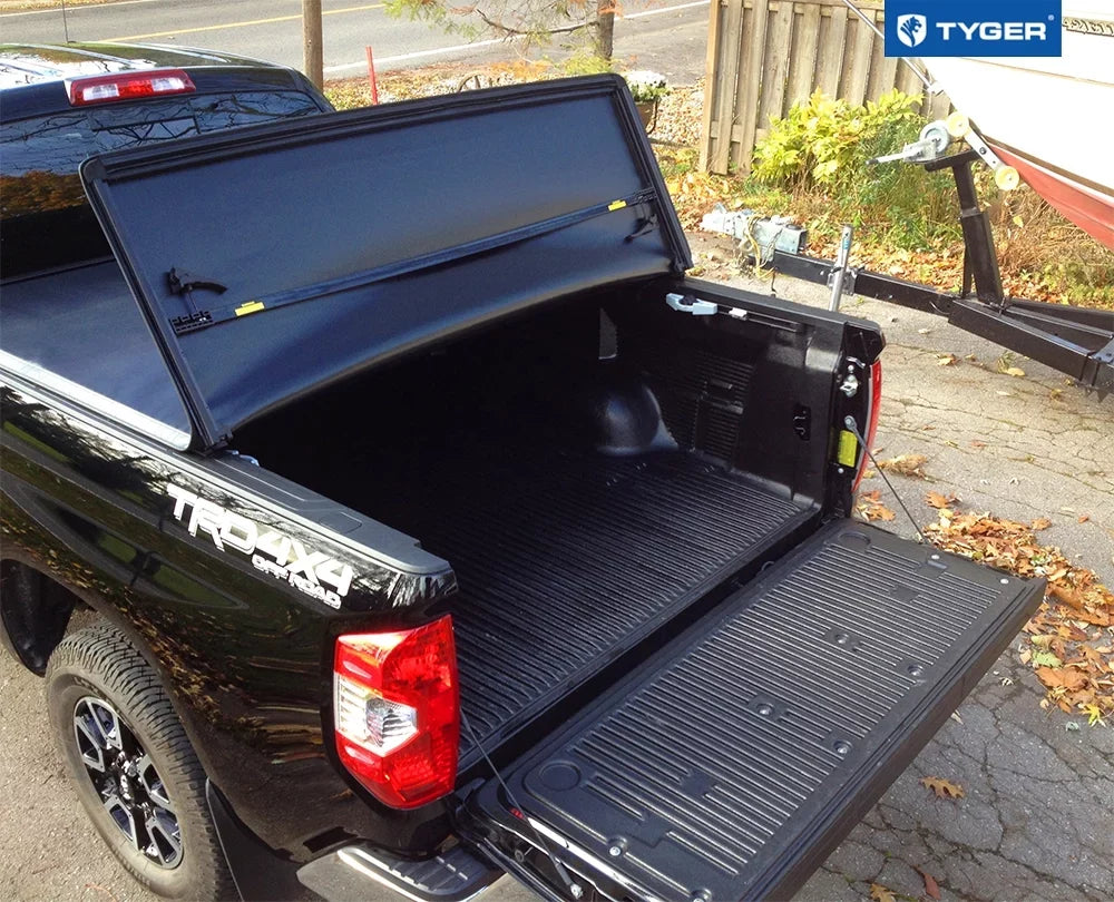 Tyger Auto T3 Soft Tri-fold Truck Bed Tonneau Cover Compatible with 2007-2013 Tundra | 6.5' Bed | TG-BC3T1033 | Vinyl