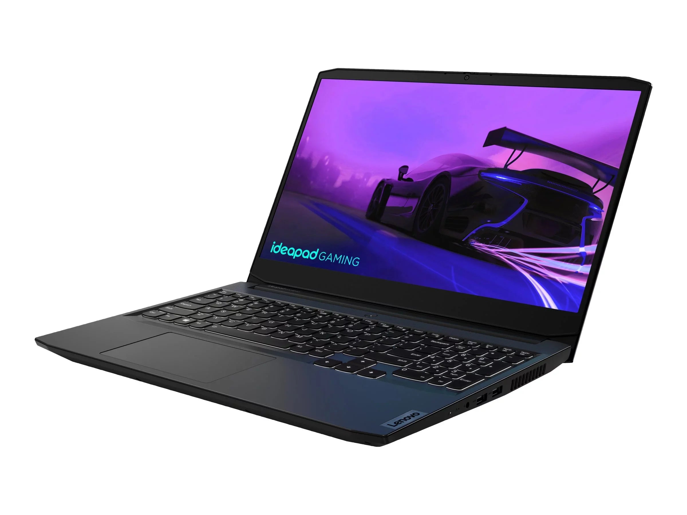 IdeaPad Gaming 3 15ACH6 82K2 - 180-degree hinge design - AMD Ryzen 5 - 5600H / up to 4.2 GHz - Win 10 Home 64-bit - GF RTX 3060 - 8 GB RAM - 512 GB SSD NVMe - 15.6" IPS 1920 x 1080 (Full HD) @ 120 Hz - 802.11a/b/g/n/ac/ax - shadow Jet - kbd