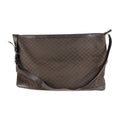 Pre-Owned GUCCI Gucci Boston Bag 105669 GG Nylon Leather Brown Shoulder Travel (Good)
