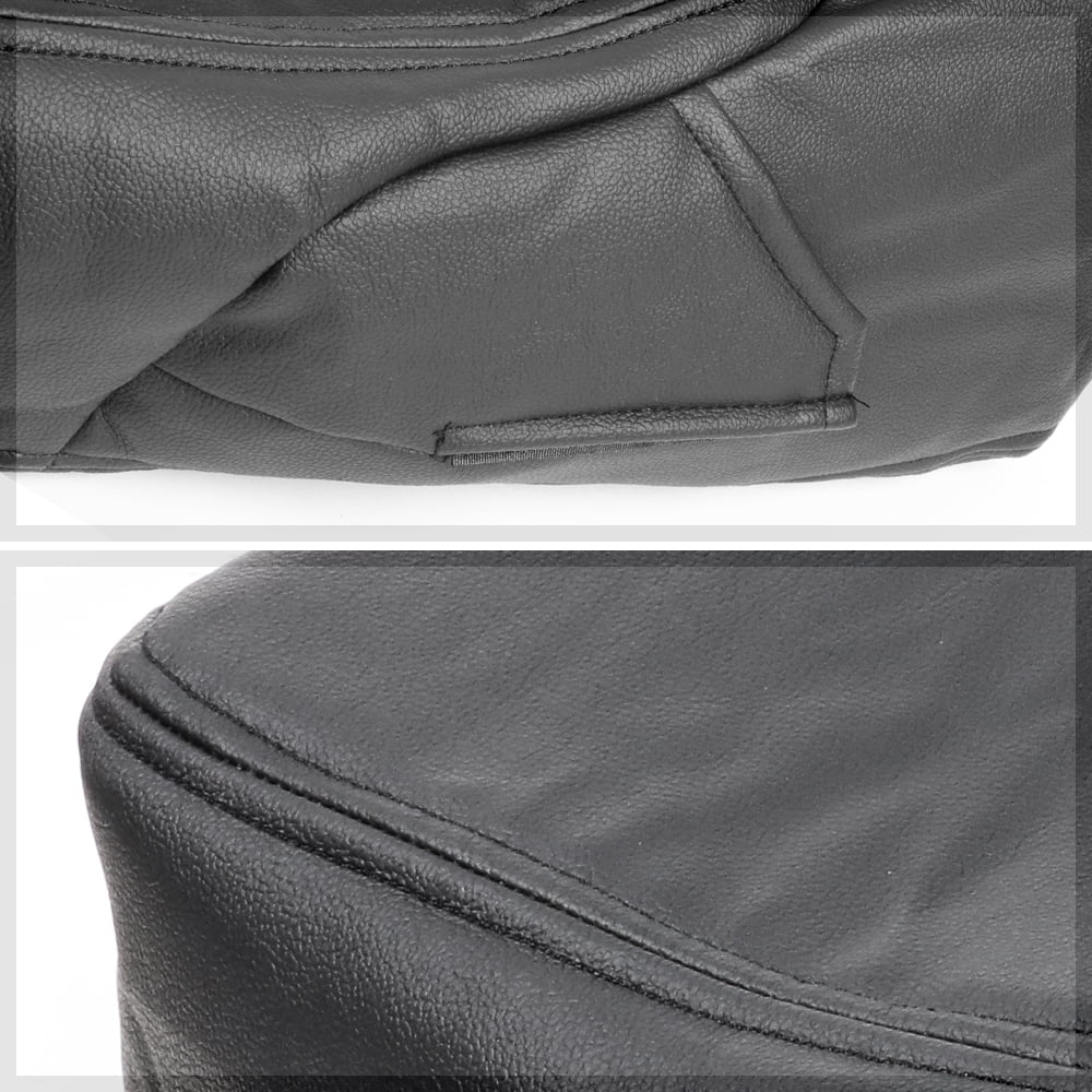 Dark Center Console Arm Rest Lid Leather Cover Kit for 07-14 Silverado/Sierra Fits select: 2007-2014 CHEVROLET SILVERADO, 2007-2014 CHEVROLET TAHOE