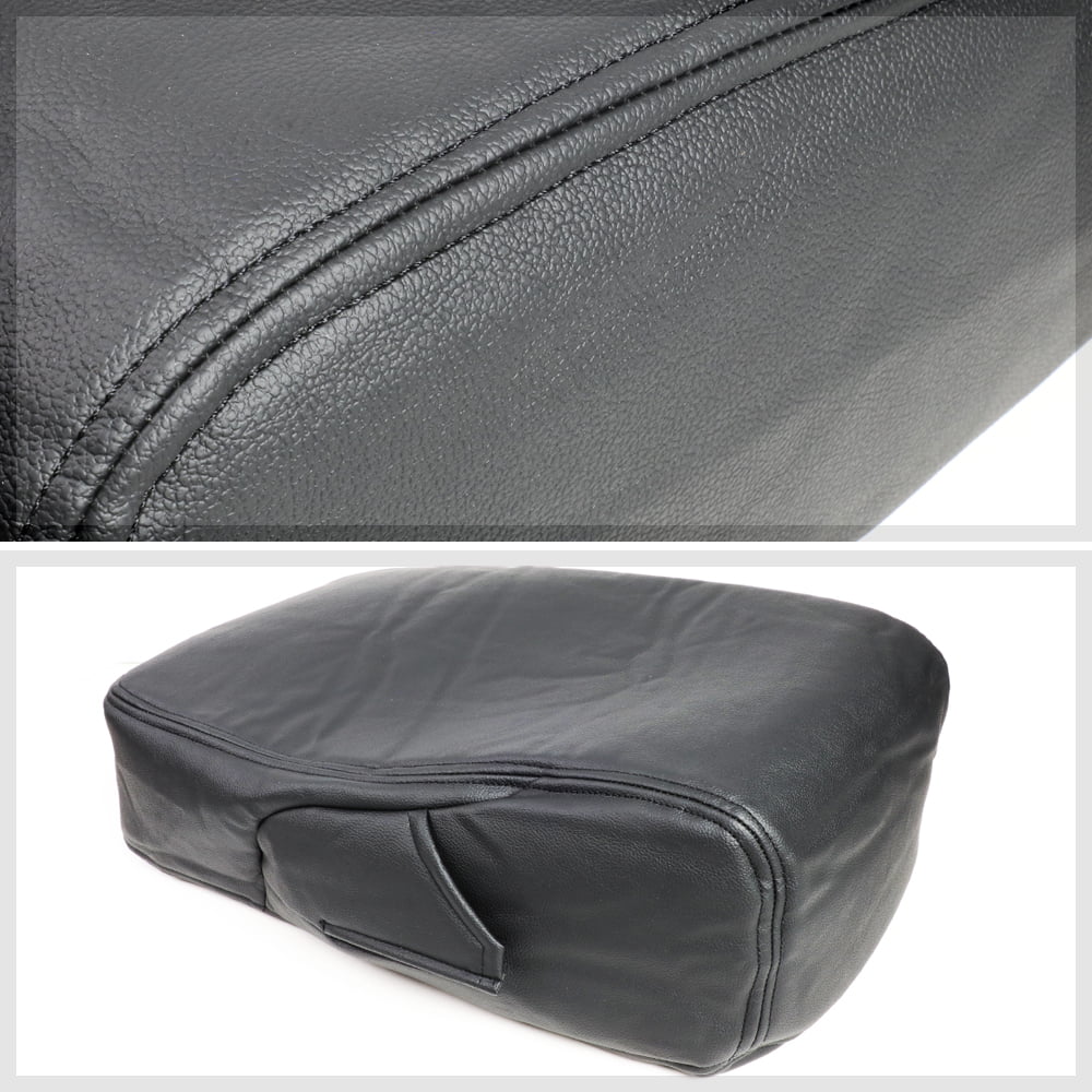 Dark Center Console Arm Rest Lid Leather Cover Kit for 07-14 Silverado/Sierra Fits select: 2007-2014 CHEVROLET SILVERADO, 2007-2014 CHEVROLET TAHOE