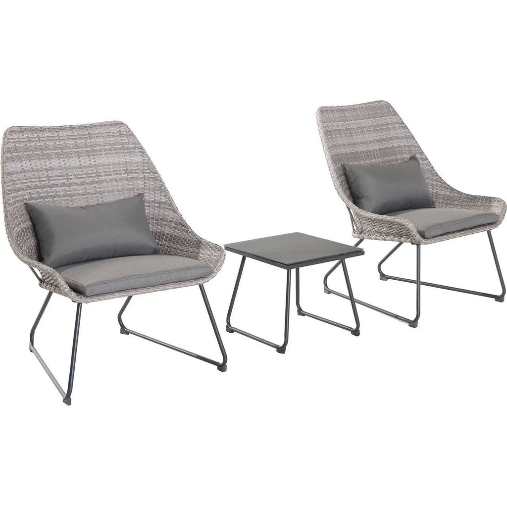 Cambridge 3-Piece Outdoor Wicker Chat Set