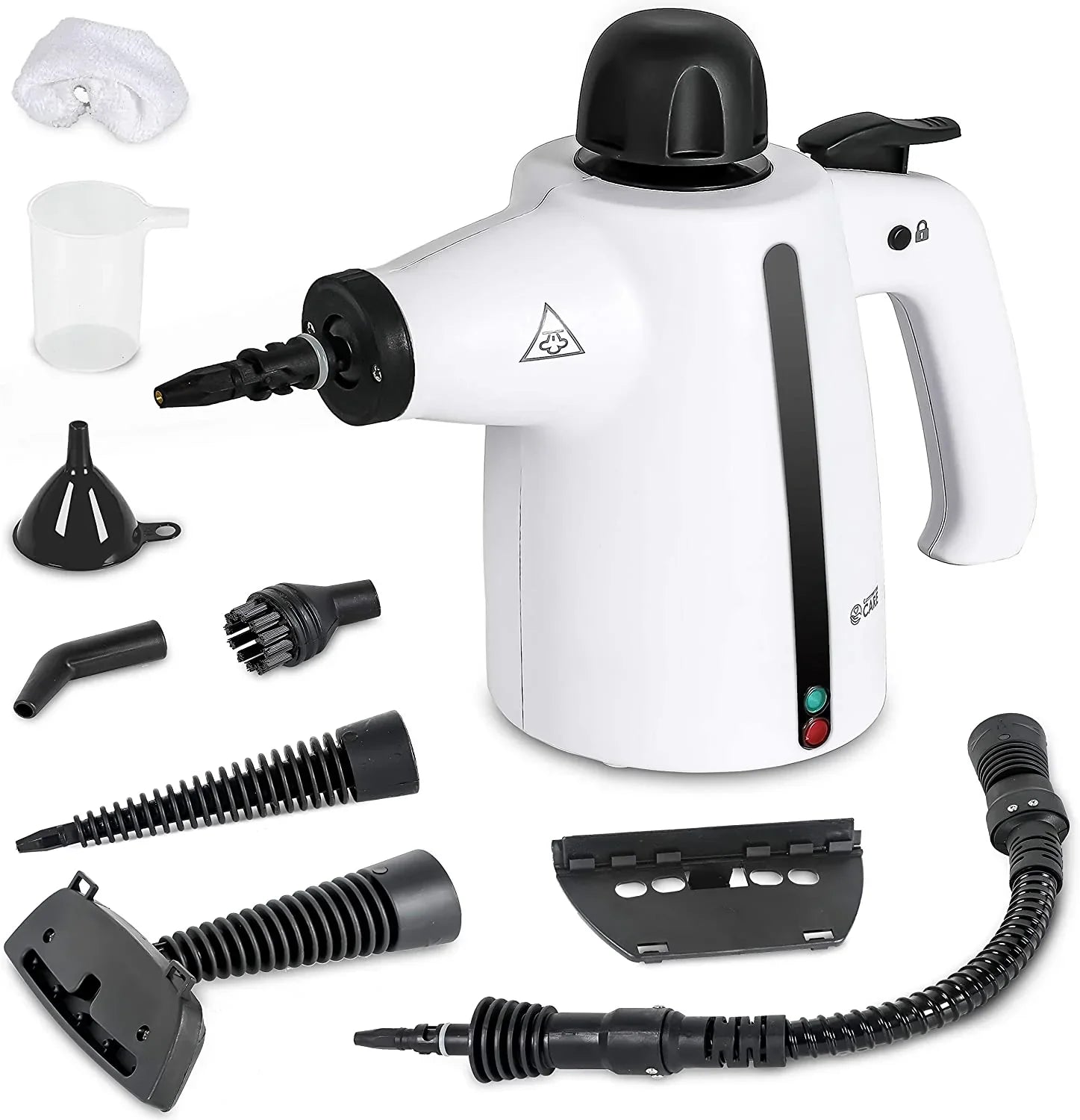 Handheld Steam Cleaner, 9-Piece Accessory Set, White, Steamer For Cleaning, Couch Cleaner, Steam Cleaner Carpet And Upholstery