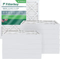Filterbuy 25x25x4 MERV 13 Pleated HVAC AC Furnace Air Filters (12-Pack)