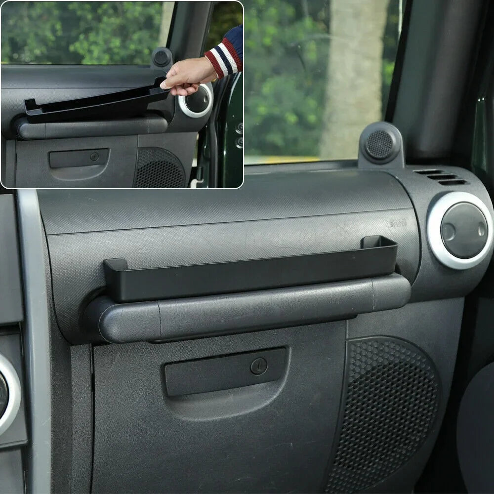 Teledu Co-pilot Handle Storage Box Tray Box Ebony Accessories
