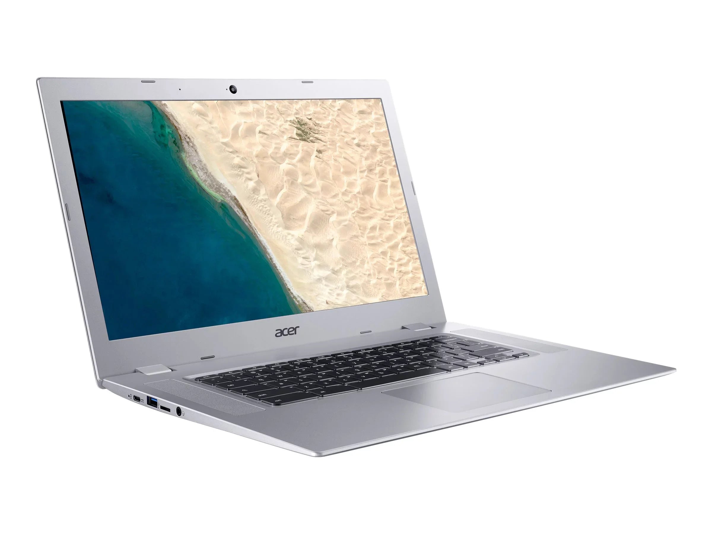 Acer Chromebook 315 CB315-2H-68E6 - AMD A6 - 9220C / up to 2.7 GHz - Chrome OS - Radeon R5 - 4 GB RAM - 32 GB eMMC - 15.6" IPS 1920 x 1080 (Full HD) - Wi-Fi 5 - pure silver - kbd: US
