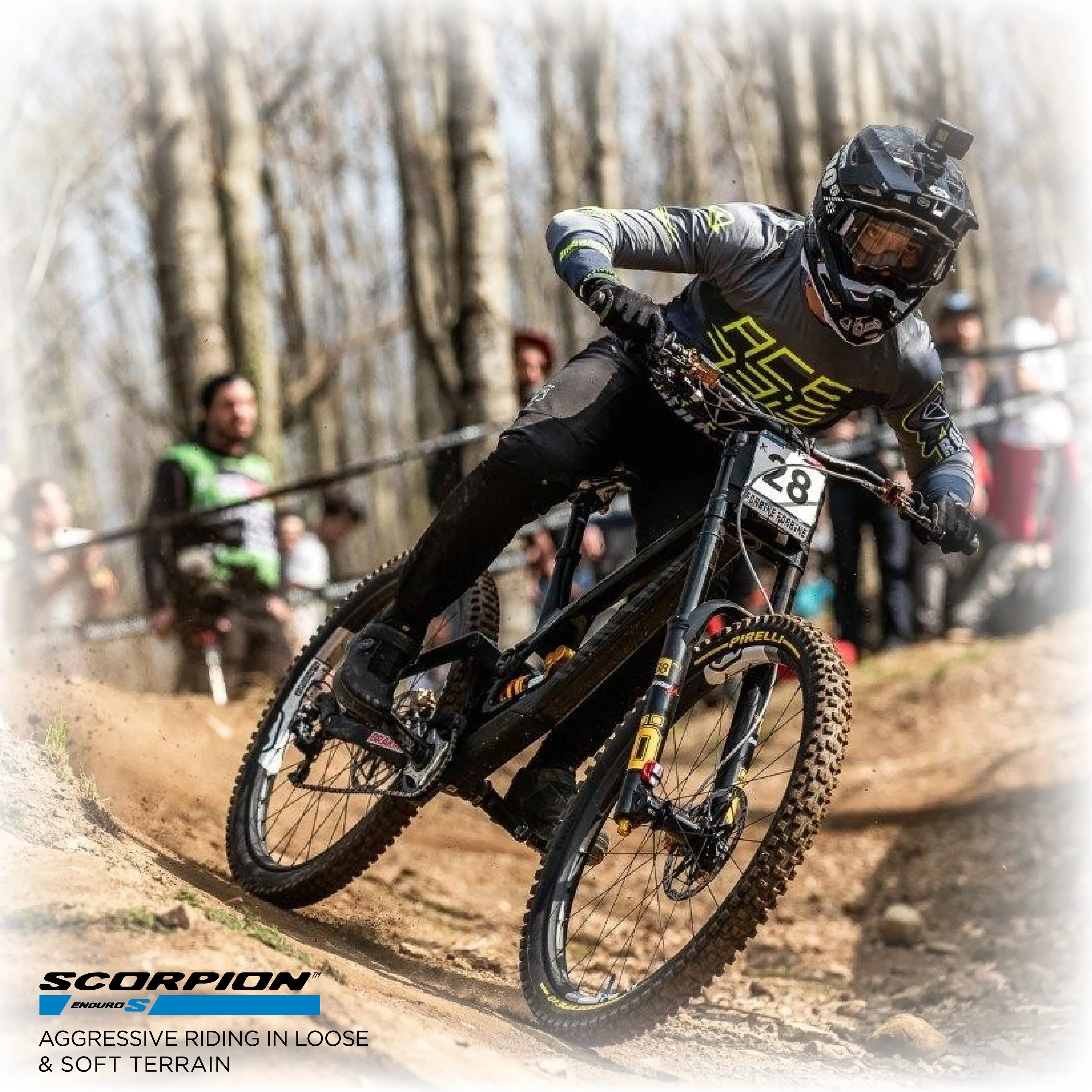 Pirelli Scorpion Enduro S Classic 29" x 2.6 Mountain Bicycle Tire Unmatched Grip and Reliability for Extreme Enduro Riding, Tubeless Ready Clincher TLR, Enduro HardWall MTB Casing + SmarTUBE 23/32-622