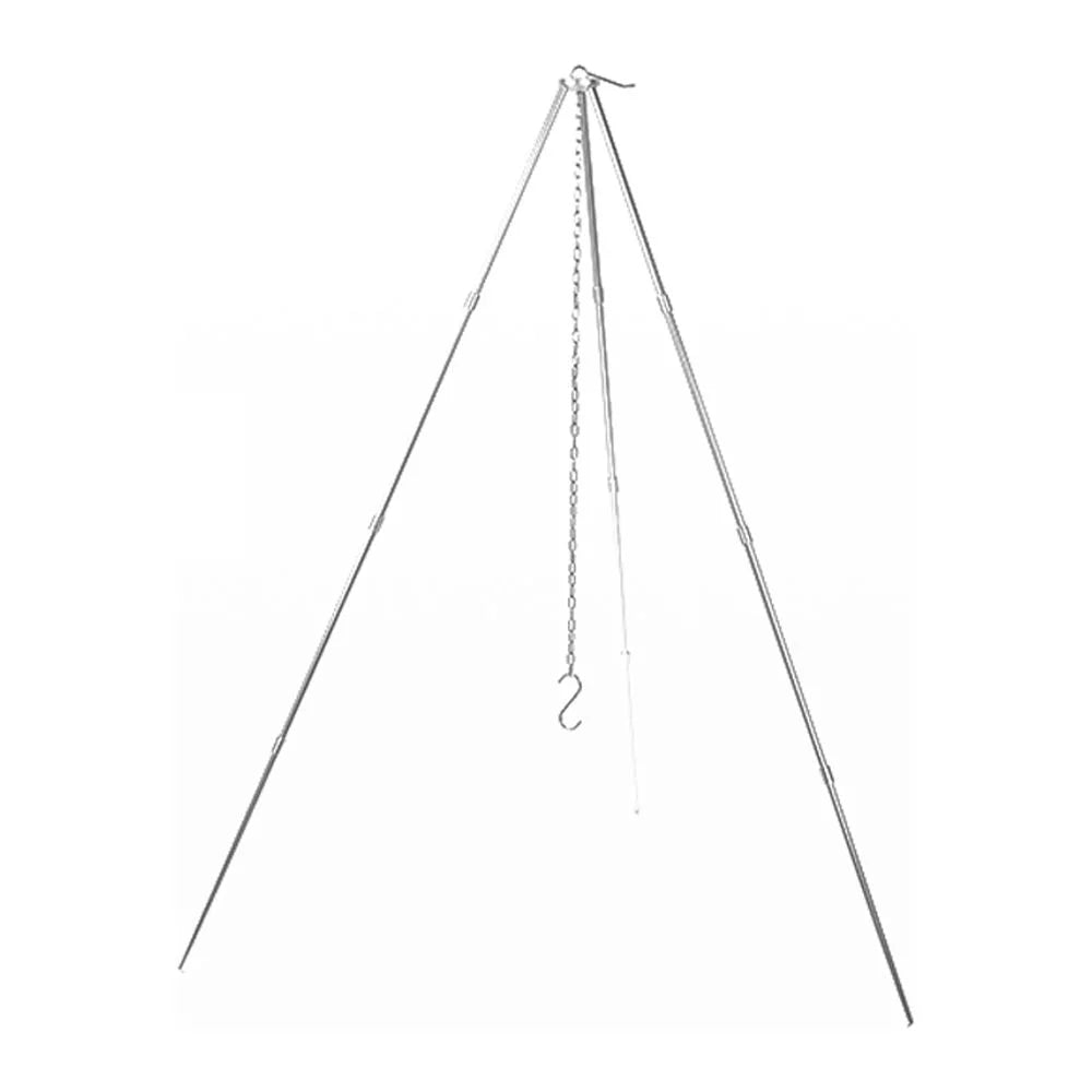 walmeck Detachable Campfire Tripod Bonfire Rack - Portable Aluminum Alloy Folding Bracket for Camping Picnic BBQ