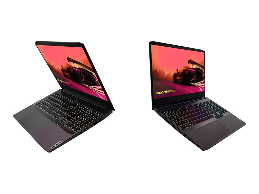 IdeaPad Gaming 3 15ACH6 82K2 - 180-degree hinge design - AMD Ryzen 5 - 5600H / up to 4.2 GHz - Win 10 Home 64-bit - GF RTX 3060 - 8 GB RAM - 512 GB SSD NVMe - 15.6" IPS 1920 x 1080 (Full HD) @ 120 Hz - 802.11a/b/g/n/ac/ax - shadow Jet - kbd