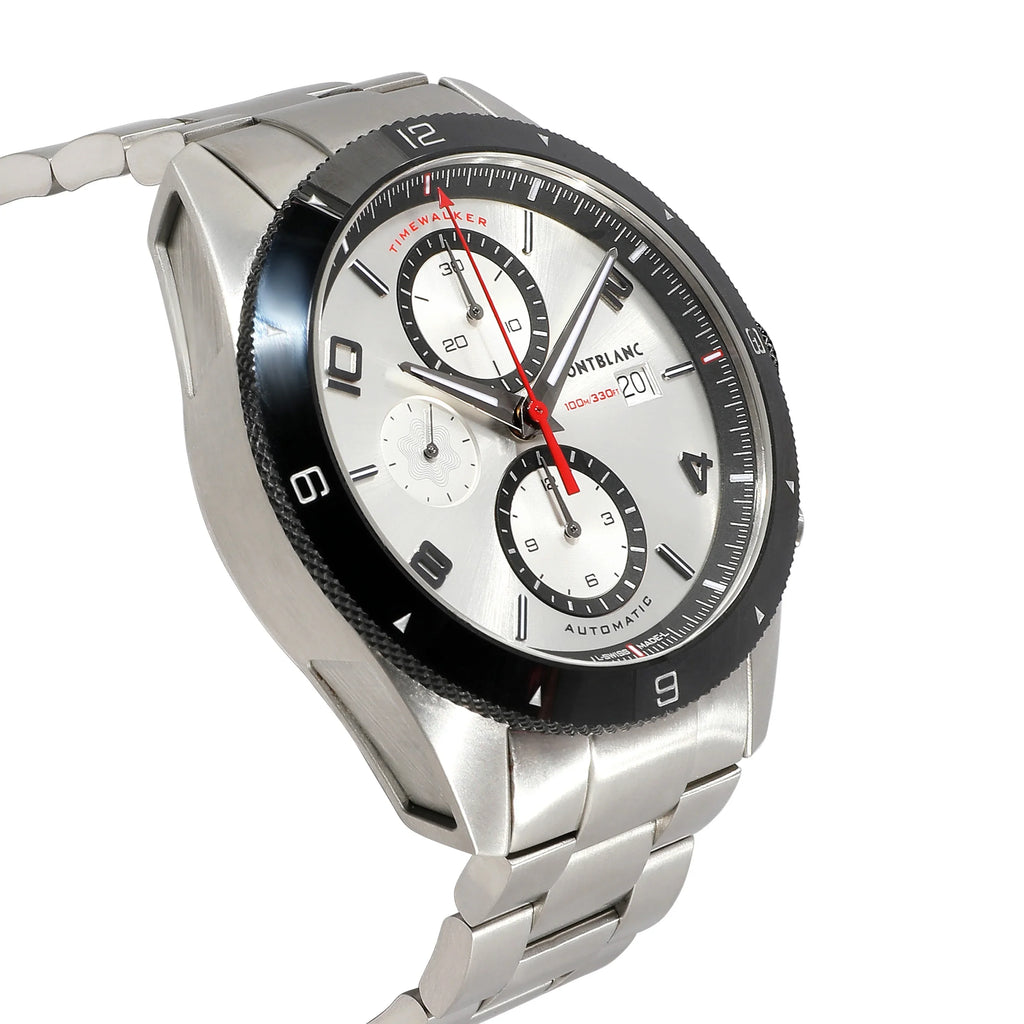 Montblanc Timewalker 116099 Men's Watch in Stainless Steel Pre-Owned