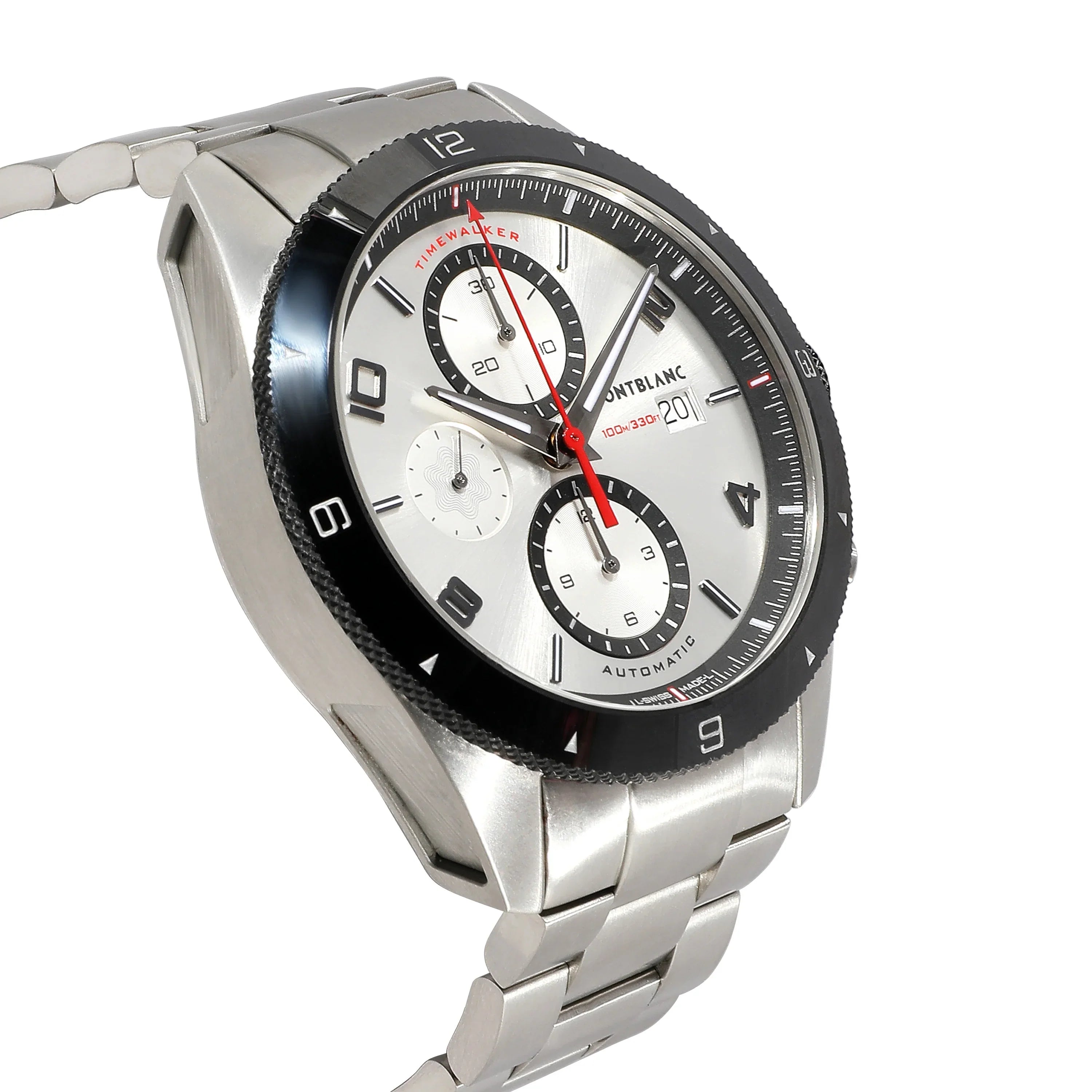 Montblanc Timewalker 116099 Men's Watch in Stainless Steel Pre-Owned