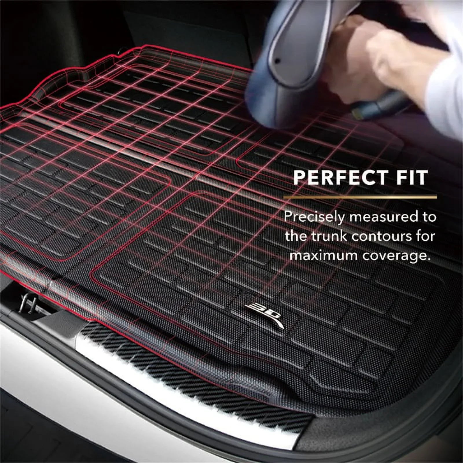 3D MAXpider KAGU Cargo Liner Dark compatible with HONDA HR-V 2016-2022 - Cargo Liner