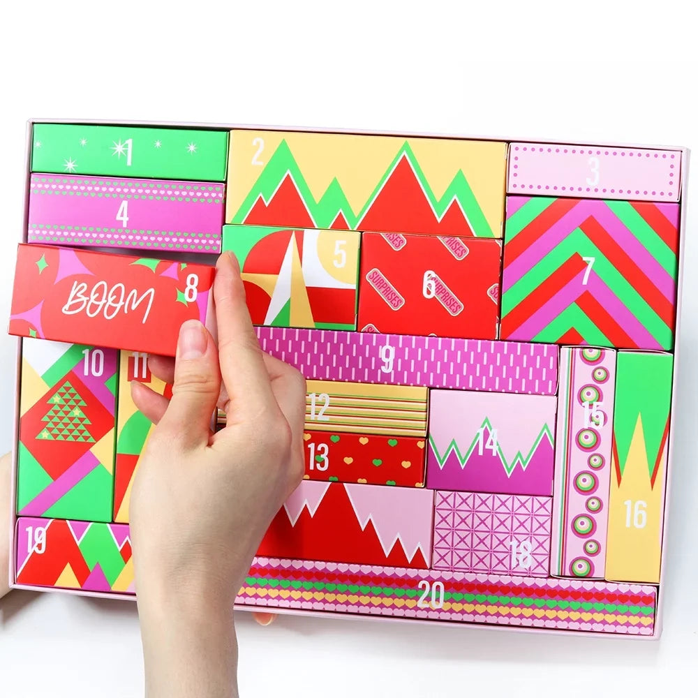 IKOMMI Valentine's Day gift Makeup Advent Calendar 2024 for Teens Girls Christmas Countdown Calendar Makeup Gift Set,Xmas Gift Box Calendar for Women Full Kit
