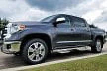 N-Fab by RealTruck Podium Stainless Steel Steps | Polished Stainless Steel, Cab Length | t0777Qc-Ss | Compatible with 2007-2021 Tundra Double Cab All Beds, SRW Gas
