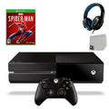 Xbox One Original 500GB Gaming Console Dark Headset With Spider-Man Game BOLT AXTION Bundle Used