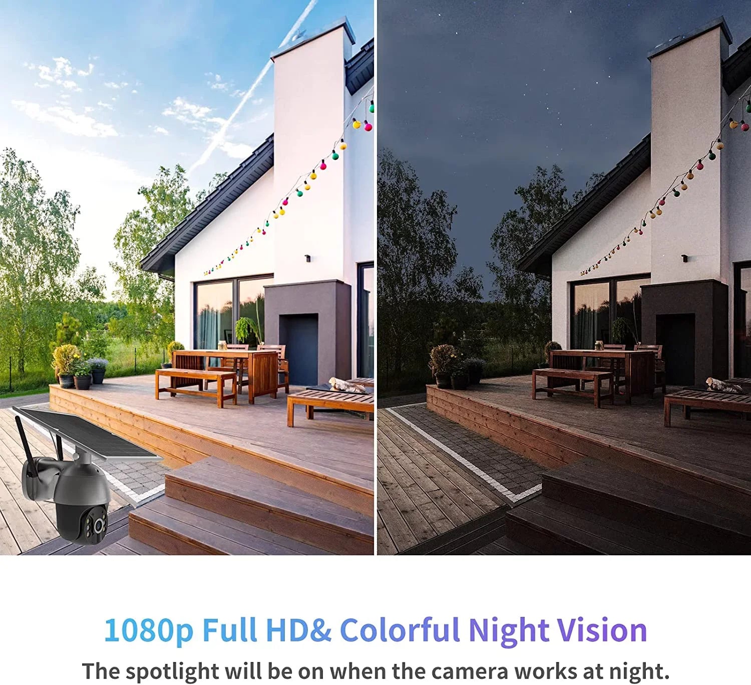 Soliom 3G/4G LTE Outdoor Security Camera Wireless,Pan Tilt 360°View Spotlight,1080P HD,PIR Motion,No Wifi,Rechargeable Batteries,S600-4G