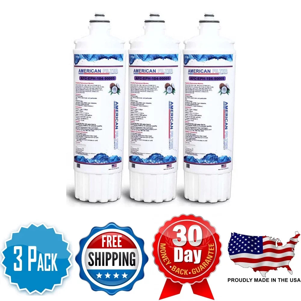 AFC Brand , Water Filters , Model # AFC-EPH-300-12000SK , Compatible with EverPure® EF-3000 - 3 Filters - Made in U.S.A.
