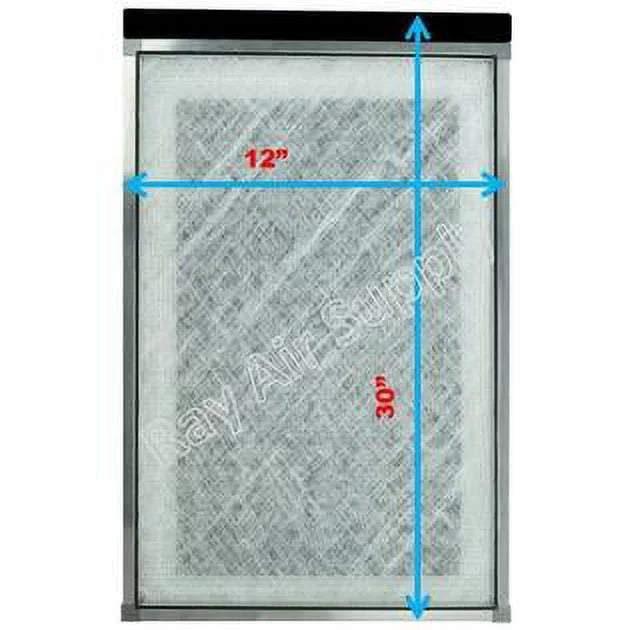 RAYAIR SUPPLY 12x30 Replacement Filter Pads Compatible with MicroPower Guard Air Cleaner 12x30 Refills (3 Pack) WHITE