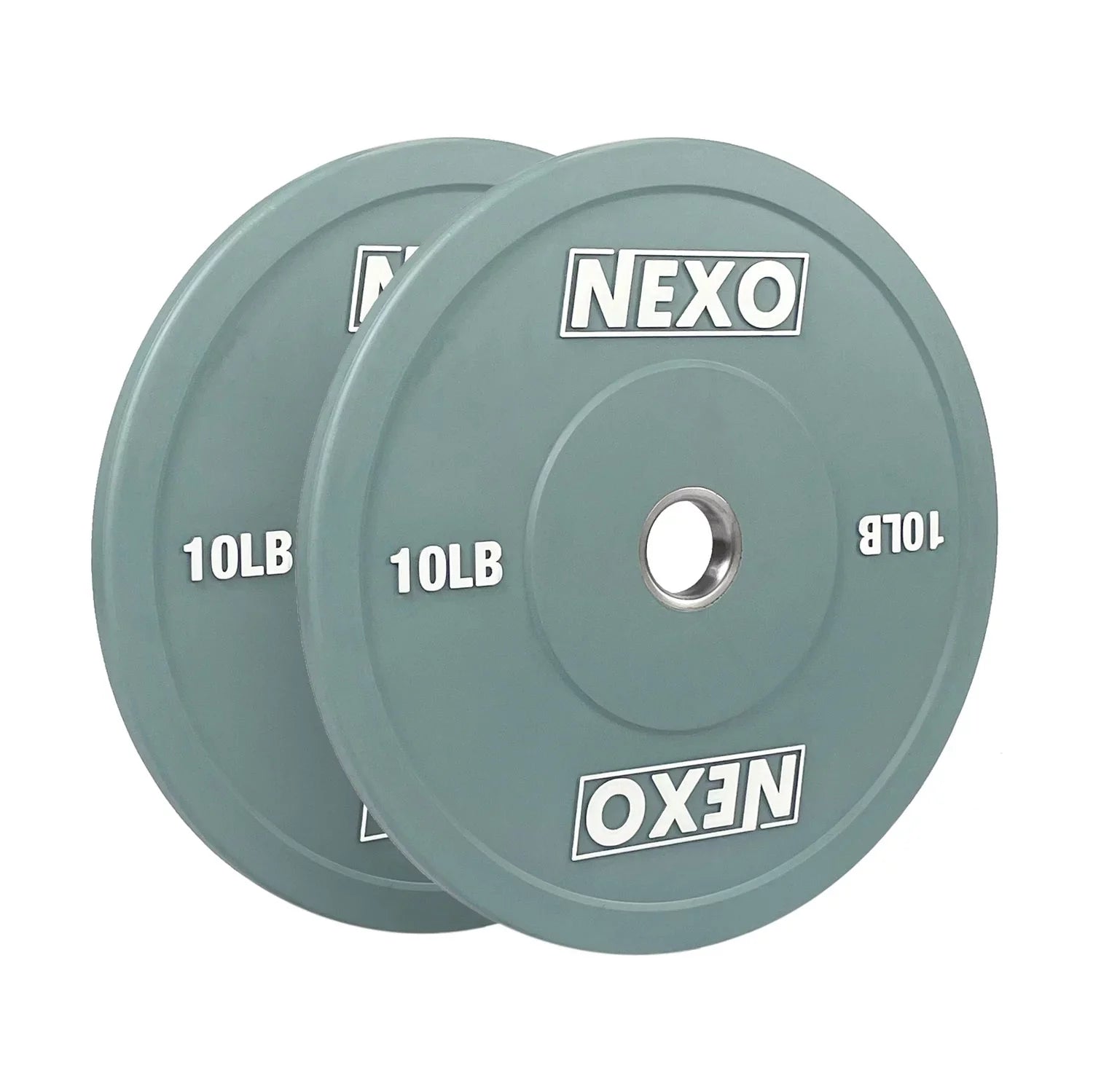 NEXO Color 175LB Rubber Bumper Plate Set - Premium Matte Finish 2x 45LB 2x 25LB 2x 10LB 2x 5LB & 2x 2.5LB Colored Cross Training Mass Plates