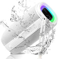 UrbanX X808 Bluetooth Speaker, IPX5 Waterproof Speakers 360° HD Surround Sound with Punchy Bass, True Wireless Pairing, BT5.3, Portable Speaker for BLU C5 Max - White