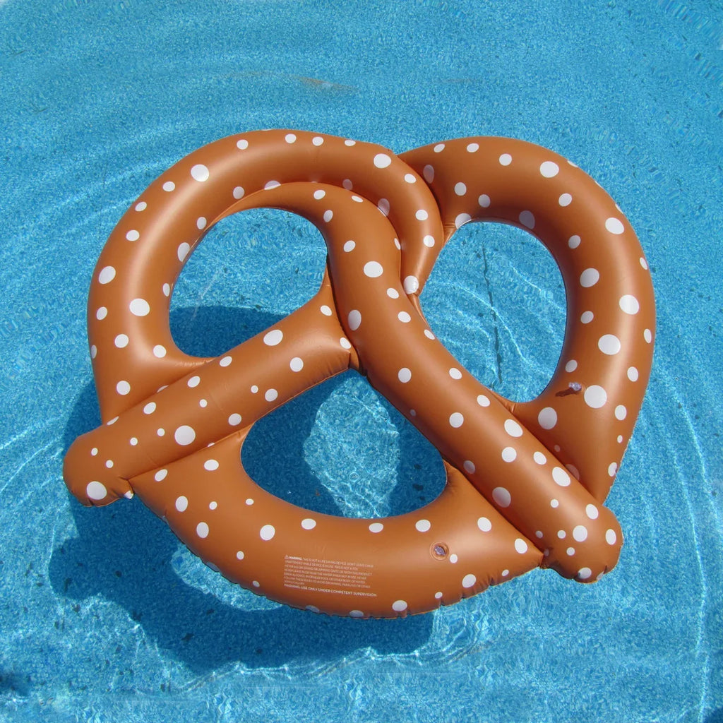 Giant 48" Inflatable Pretzel Swim Pool Water Float Blow Up Toy Party Decoration Novelty Raft