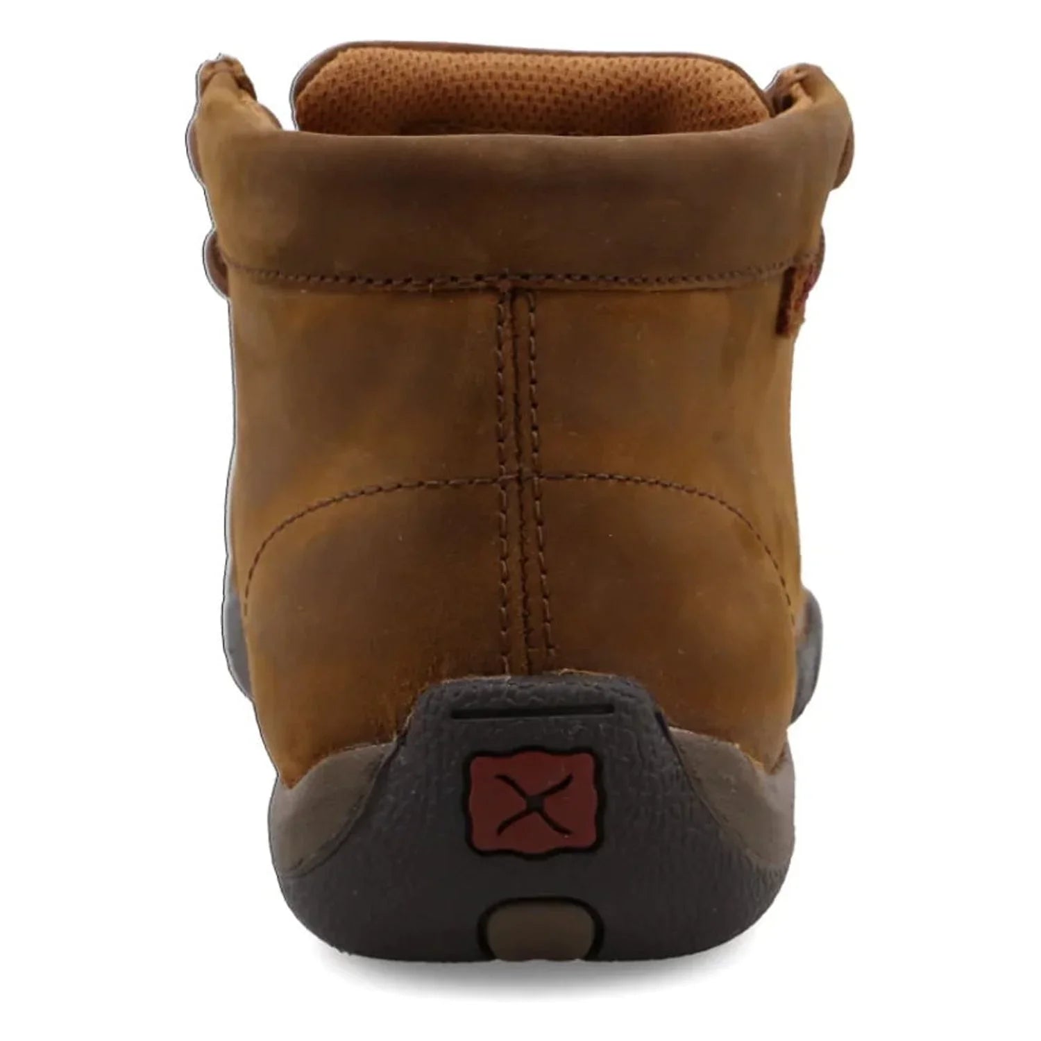 Women's Twisted X WDMST01 Steel Toe Moc Work Shoe Distressed Saddle Leather 11 W