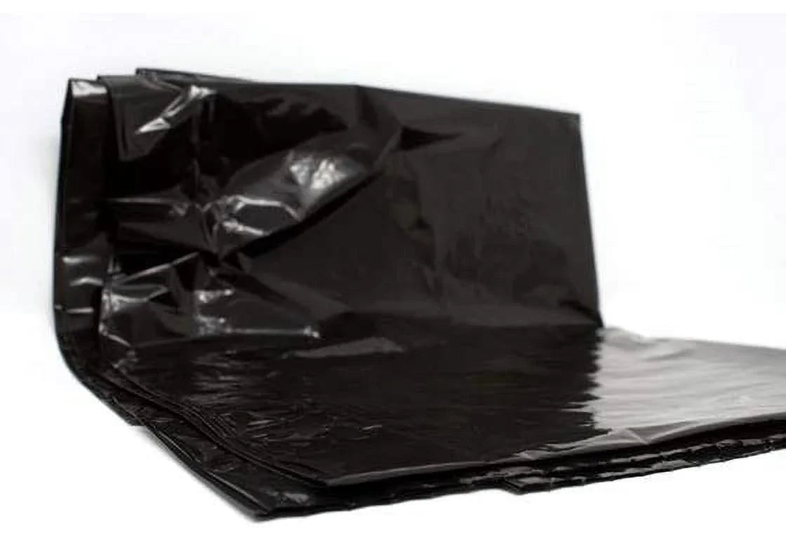 NAHANCO Plastic super Mass garment bags on a roll, 36"H , Ebony - 500/ROLL
