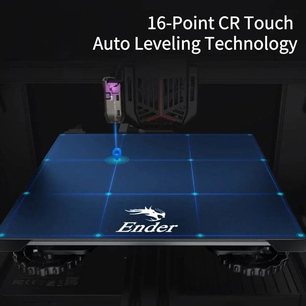 Official Creality Ender 3 V2 Neo 3D Printer with CR Touch Auto-Leveling Kit, Full-Metal Extruder, PC Spring Steel Platform, 95% Pre-Installed 3D Printers, 220220250mm